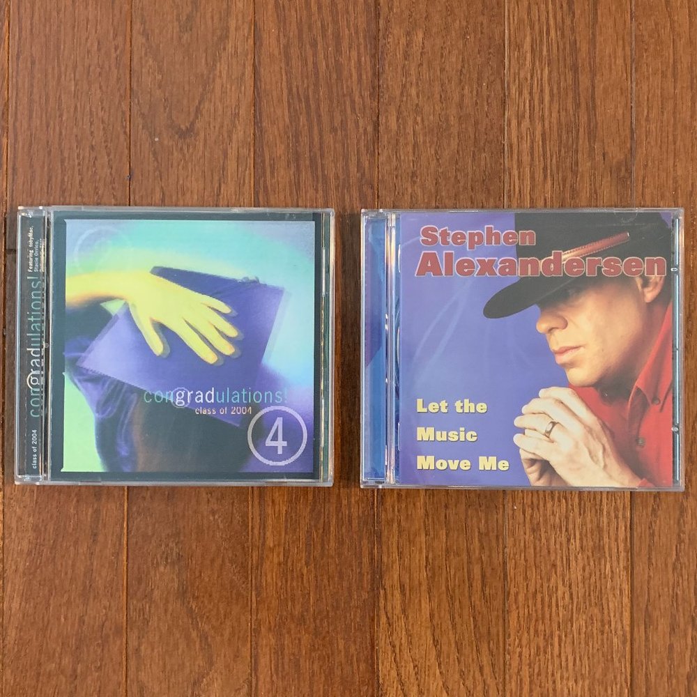 New Music Lot Set of 2 CDs Congratulations! Class of 2004 Stephen Alexandersen - Picture 1 of 2